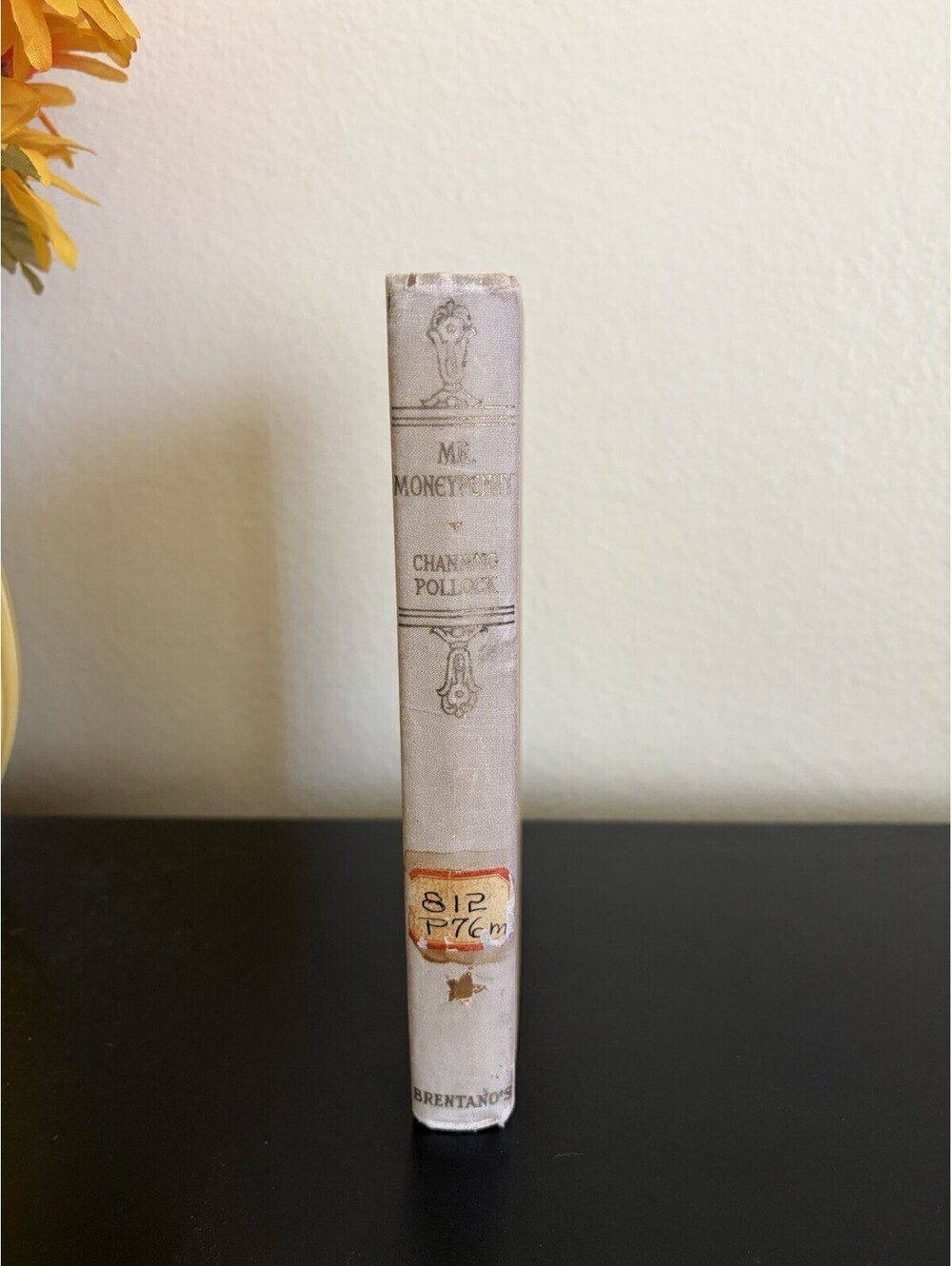 Mr. Moneypenny by Channing Pollock 1928 VTG Book Hard Cover Library Copy